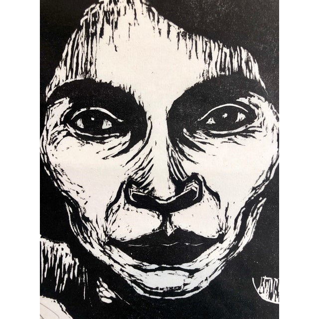 Black Jacob Steinhardt, Steinhardt Woodcut Marian Anderson Signed African American, Israeli Bezalel Art, 1959 For Sale - Image 8 of 8