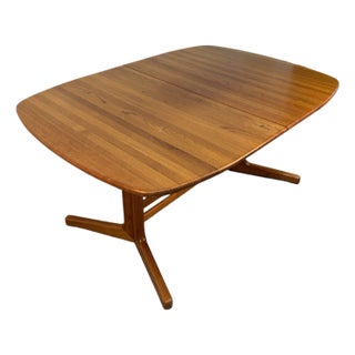 Vintage Extension Dining Table in Teak by D-Scan For Sale