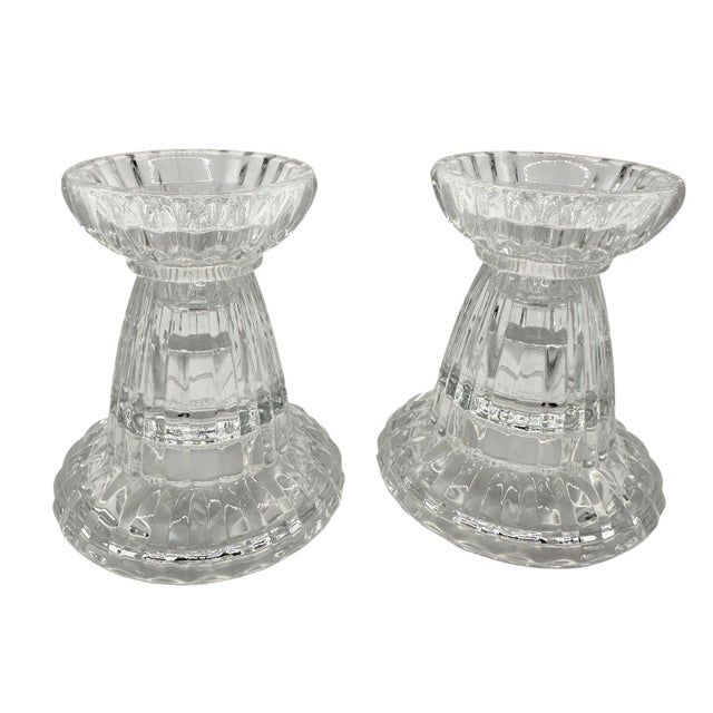 Vintage Gorham Crystal Reversible Candle Holder - Set of 2 For Sale - Image 11 of 12