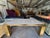 1970s 1970s French Modern Brass and Travertine Dining Table For Sale - Image 5 of 18