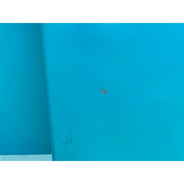 Allsteel Vintage Mid Century Modern Metal Tanker Desk For Sale - Image 10 of 12