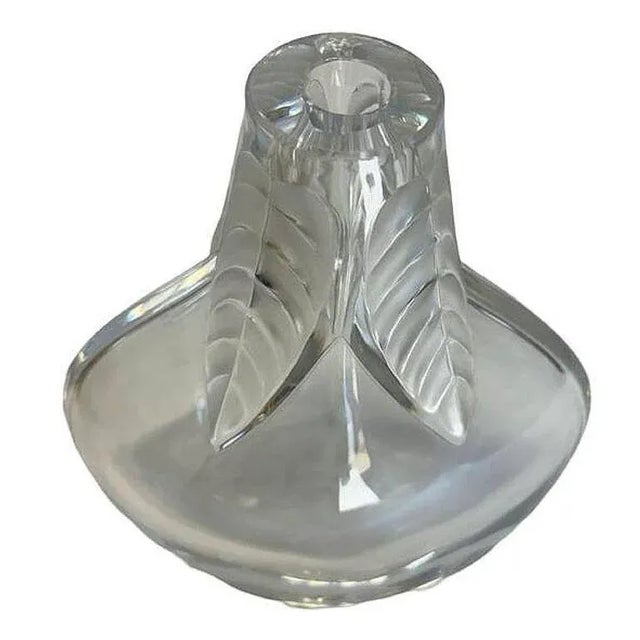 1970s Cut Crystal "Osumi" Art Glass Bud Vase by Marie Claude for Lalique For Sale - Image 4 of 8