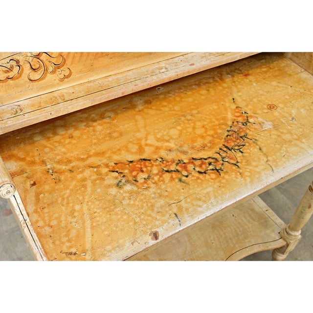 English 19th Century Faux Bois Vanity Table For Sale - Image 12 of 16