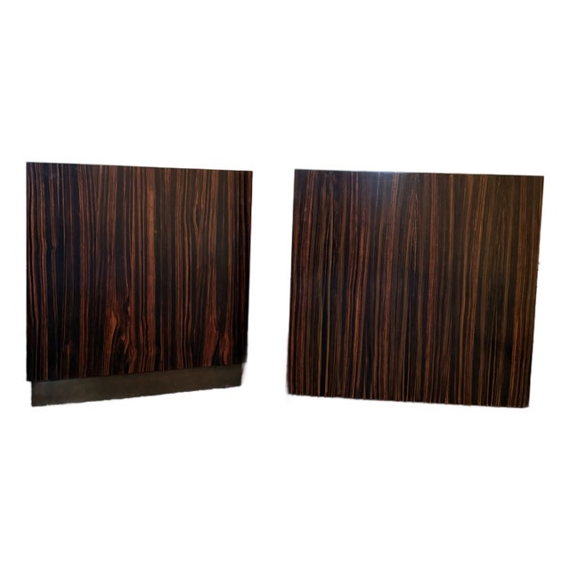 Pair of Banks Cube End Tables For Sale