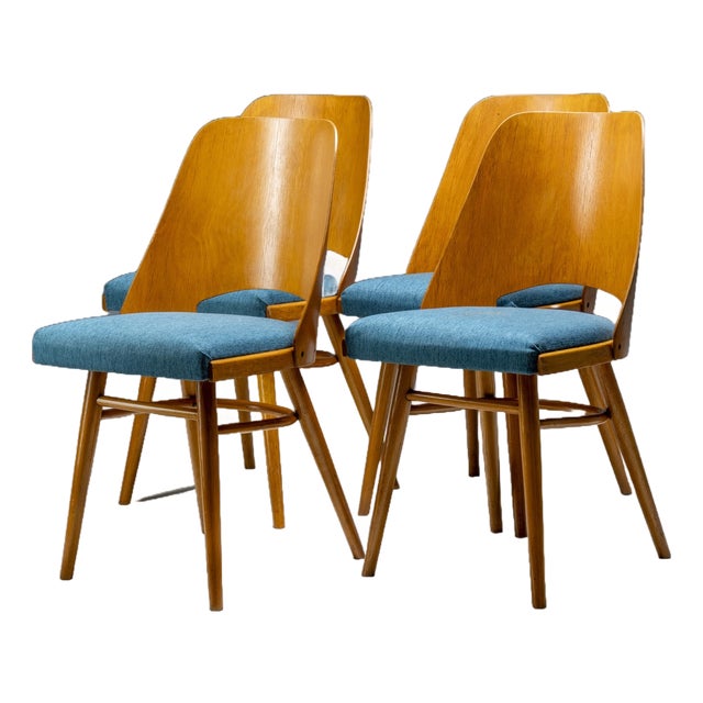 Dining Chairs from Radomír Hofman, Czechoslovakia, 1960s, Set of 4 For Sale