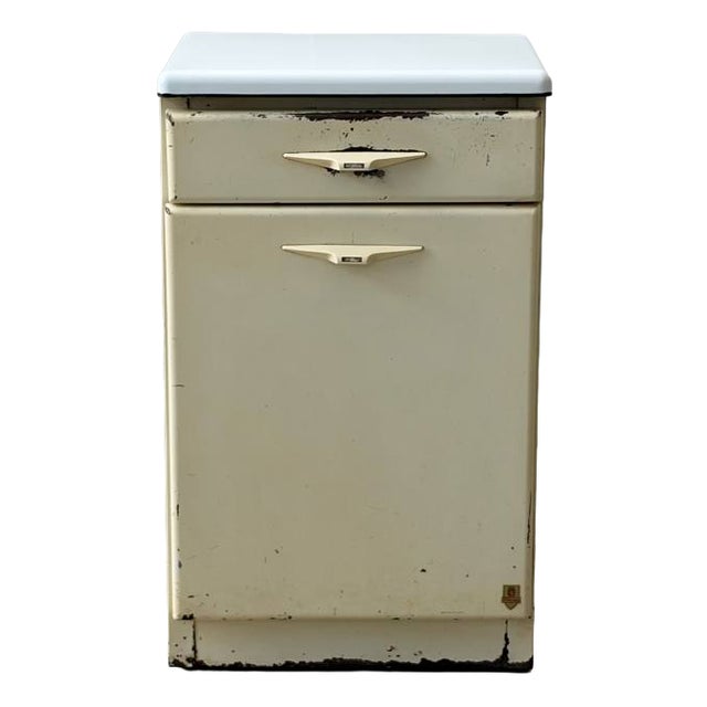 Industrial Steel Sheet Chest of Drawers by R. Daurat, France, 1950s For Sale