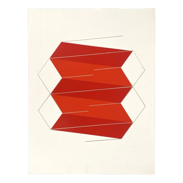 Joachim Albrecht, Red Electron, 1968, Screenprint For Sale