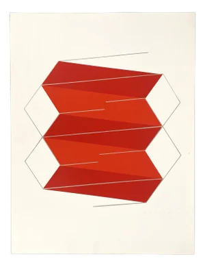 Joachim Albrecht, Red Electron, 1968, Screenprint