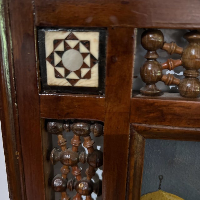 1950s Vintage European School Bazaar Scene Oil Pianting on Canvas on Board, Framed For Sale - Image 5 of 10