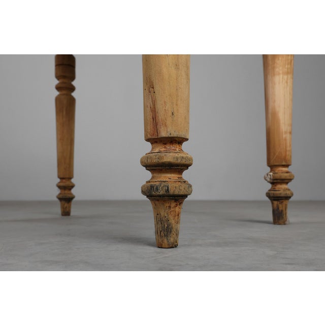 Rustic French Provençal Beech Side Table, 1850 For Sale - Image 11 of 15