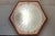 Metal Vintage Ceiling Lamp with Hexagonal Pine Wood Frame for Frosted Glass Shade, 1980s For Sale - Image 7 of 9