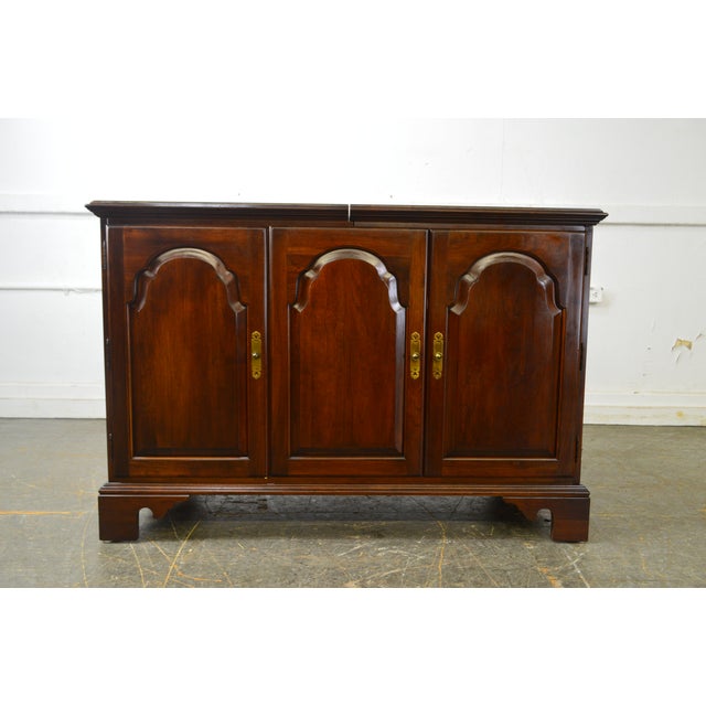 Ethan Allen Court Collection Solid Cherry Console Stereo