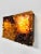 Vintage Amber Glass Wall Lamp, 1970s For Sale - Image 4 of 8