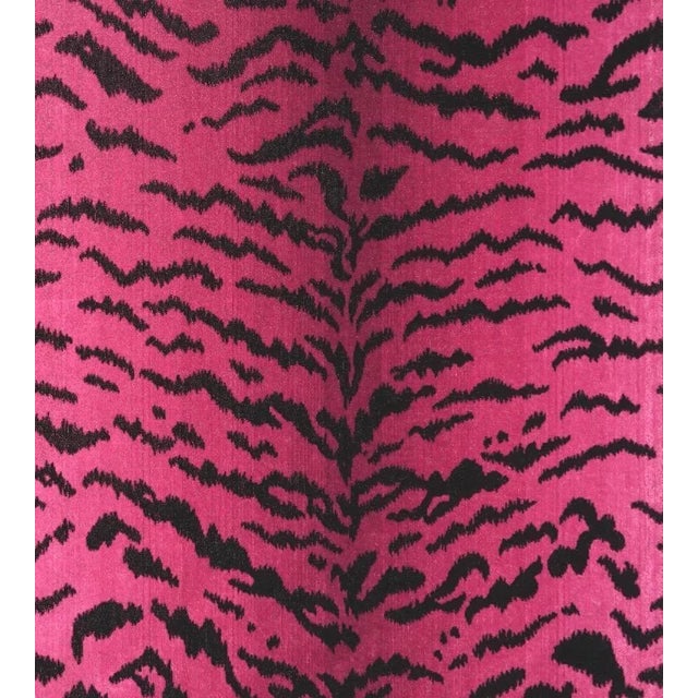 Traditional Sample - The House of Scalamandré Tigre Fabric, Reds & Black For Sale - Image 3 of 3