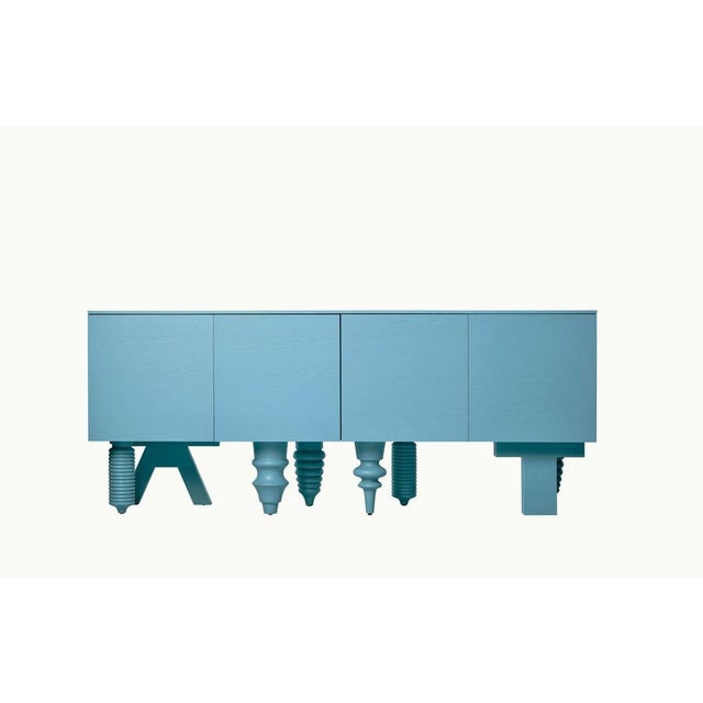 Contemporary 2M Multileg Cabinet in Red Ash Wood by Jaime Hayon for BD Barcelona, 2022 For Sale - Image 3 of 13