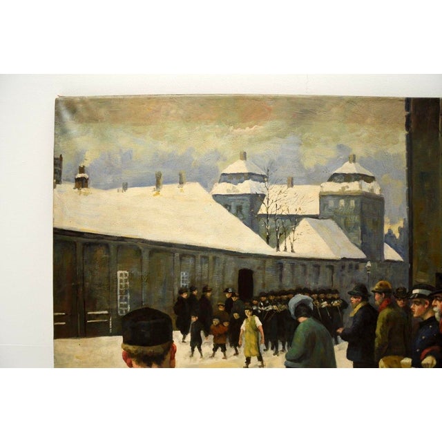 A. McDonald, Figures, 1931, Oil on Canvas For Sale - Image 3 of 11