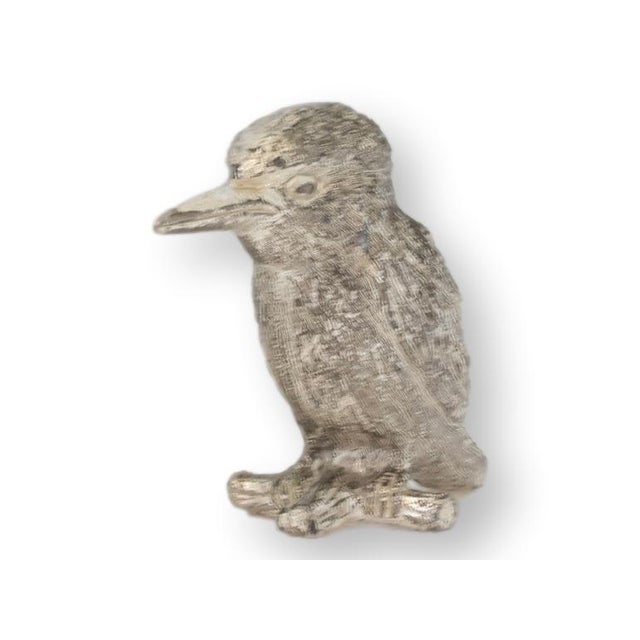 English English Silverplate Baby Bird Paperweight For Sale - Image 3 of 5