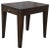 A modern end table by Heritage Home Group, 2017. A rectangular form finished in walnut with a central drawer featuring...