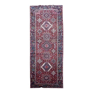 Vintage Persian Karajeh Wool Runner 5’ X 12’1” For Sale