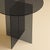 Contemporary Round Dining Table in Smoked Glass by Lebanto For Sale - Image 3 of 4