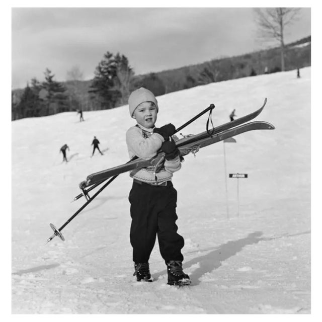 Slim Aarons, New England Skiing Starters, Estate Stamped Photographic Print, 1955 / 2020s For Sale