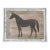 Horse Minimalism Abstract Folk Art Expressionism Tan Beige Burnt Umber White Original Painting by Cleo Plowden For Sale