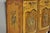 Wood Contemporary French Country Style Marble Top Painted Server Console Cabinet For Sale - Image 7 of 15