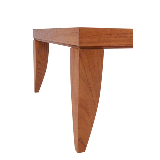 Boho Chic Late 20th Century Donghia "Sumatra" Teak Cocktail Table For Sale - Image 3 of 3