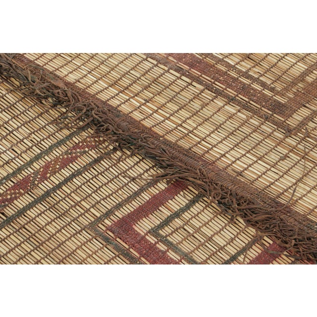 Wood Vintage Moroccan Tuareg Rug With Stepped Tribal Geometry - Rug & Kilim For Sale - Image 7 of 7