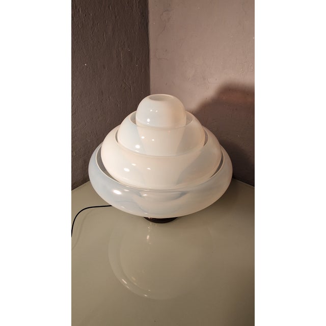 Lotus Table Lamp in Irridescent Murano Glass by Carlo Nason for Mazzega, 1980s For Sale - Image 8 of 12