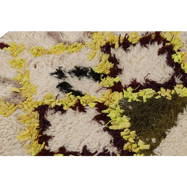 1950s Vintage Moroccan Runner Rug With Diamond Patterns, From Rug & Kilim For Sale - Image 5 of 7