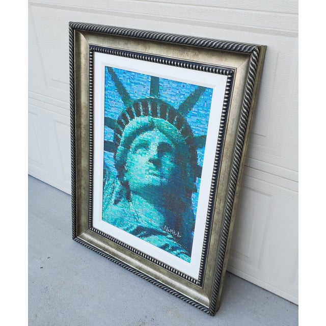 Neil J. Farkas "Face of Liberty" Serigraph on Canvas Limited Edition, Framed For Sale - Image 10 of 12