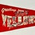 Ruby Red 1950s Vintage Americana Boho Chic Rustic Yellowstone Felt Pennant. For Sale - Image 8 of 12