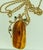 Natural Amber Tsavorite and Yellow Sapphire Necklace / Pin 18 Karat Yellow Gold For Sale In New York - Image 6 of 18