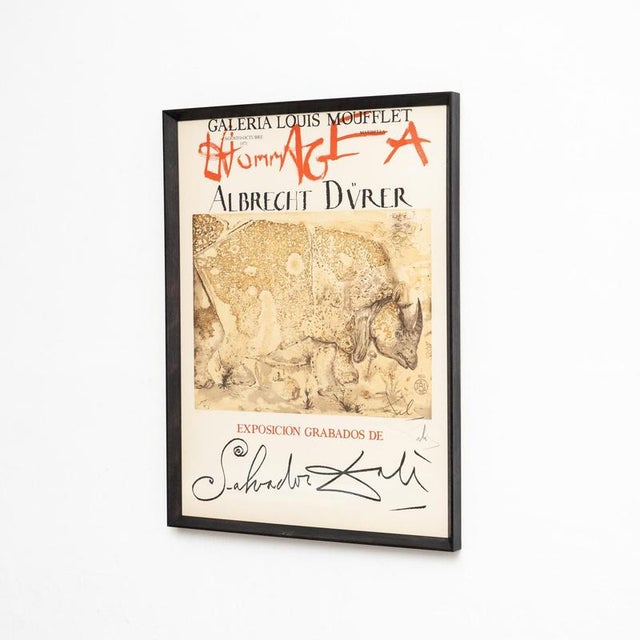Salvador Dalí­, Hommage À Albrecht Dürer, Original Lithograph, 1970s, Paper For Sale - Image 4 of 12