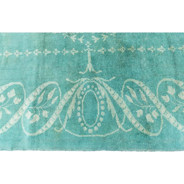 Doris Leslie Blau 1940s Vintage European Rug with Neoclassical Motifs For Sale - Image 4 of 9