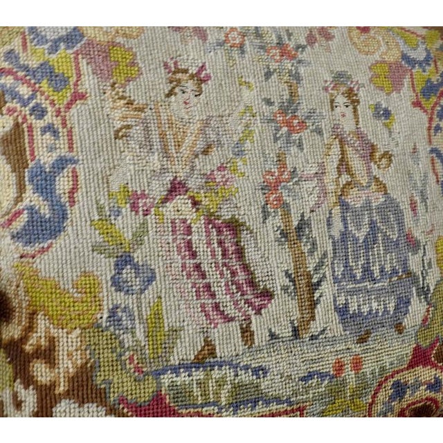 Late 19th Century French Needlepoint Rococo Fauteil For Sale - Image 9 of 10