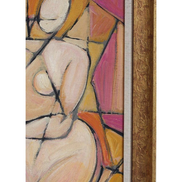 The Vanguard Series Nr. VIII: Postwar European Abstract Composition, 1950s-1970s, Oil on Board For Sale - Image 4 of 13