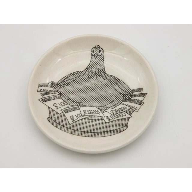 White Mid Century Set of 7 Fornasetti Coasters - Assorted For Sale - Image 8 of 11