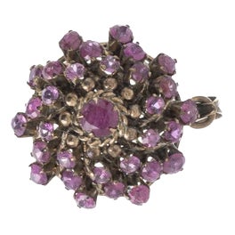 Pendant in Gold with 31 Rubies For Sale