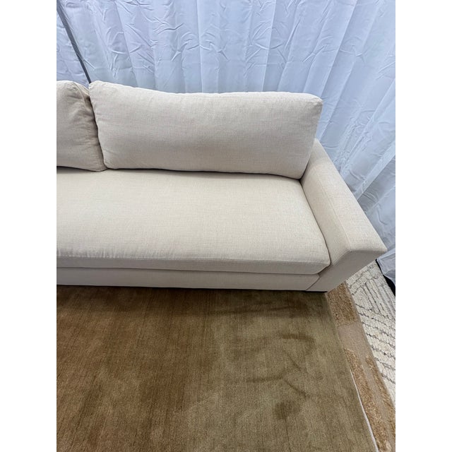 Rh Restoration Hardware Maxwell Left-Arm Bench-Cushion Chaise Sectional (Classic Depth) For Sale - Image 15 of 18