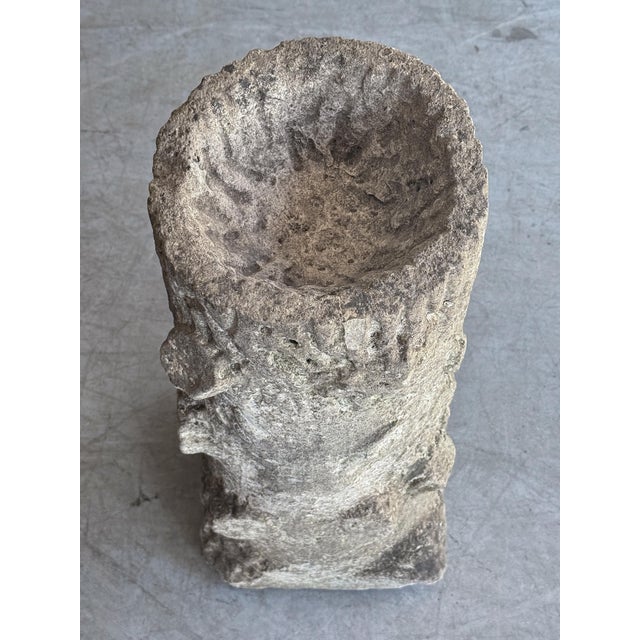 Faux Bois Garden Stone Bird Bath From England For Sale - Image 9 of 9