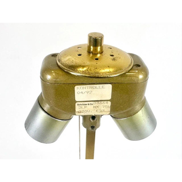 Postmodern Postmodern Table Lamp in Brass & Chrome from Schröder & Co, 1990s For Sale - Image 3 of 11