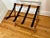 2000 - 2009 Hotel Cabana Style Folding Luggage Rack, Mahogany For Sale - Image 5 of 11