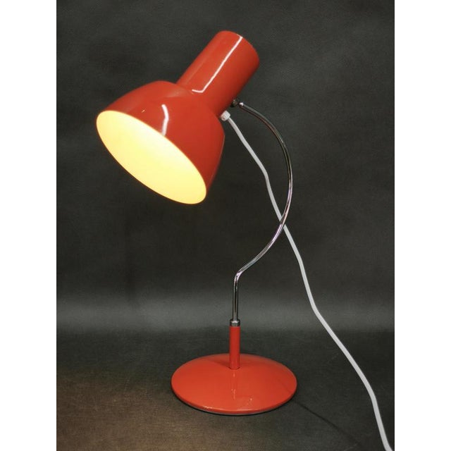 Orange Table Lamp by Josef Hůrka for Napako, Czechoslovakia, 1960s For Sale - Image 11 of 12