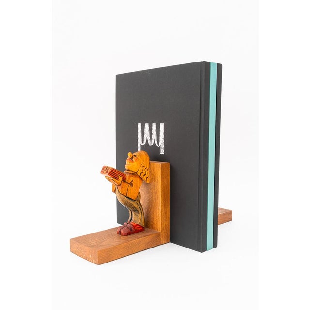 Art Deco carved bookends around 1920s Original condition (The books are only for the photoshoot)