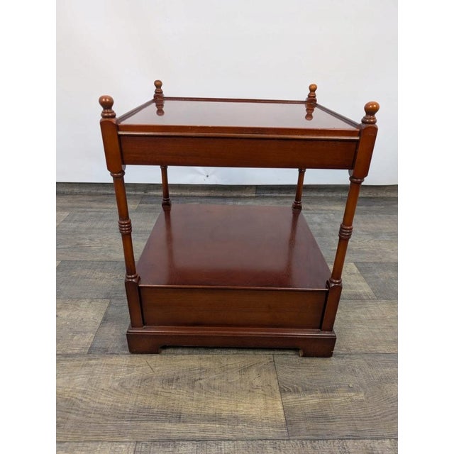 Wood Vintage Bedside Table in Mahogany, 1950s For Sale - Image 7 of 10
