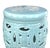 French Duluth Celadon Glaze Interlocking Rings Garden Stool For Sale - Image 3 of 5