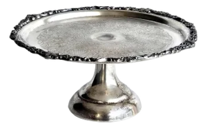 Vintage Silver Plated Pedestal Cake Stand by Sheridan Silver