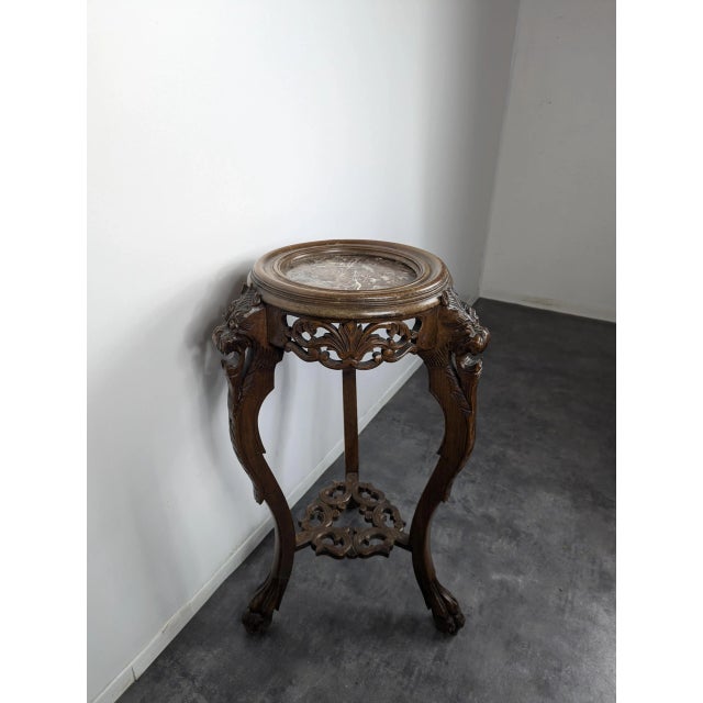 Carved Stool with Chimera Decoration, in Very Good conditions.